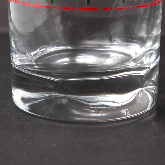 Vintage Libbey Christmas Glass Cups Highball Tumblers Tree Snowfall Pucker Base - Picture 7 of 11